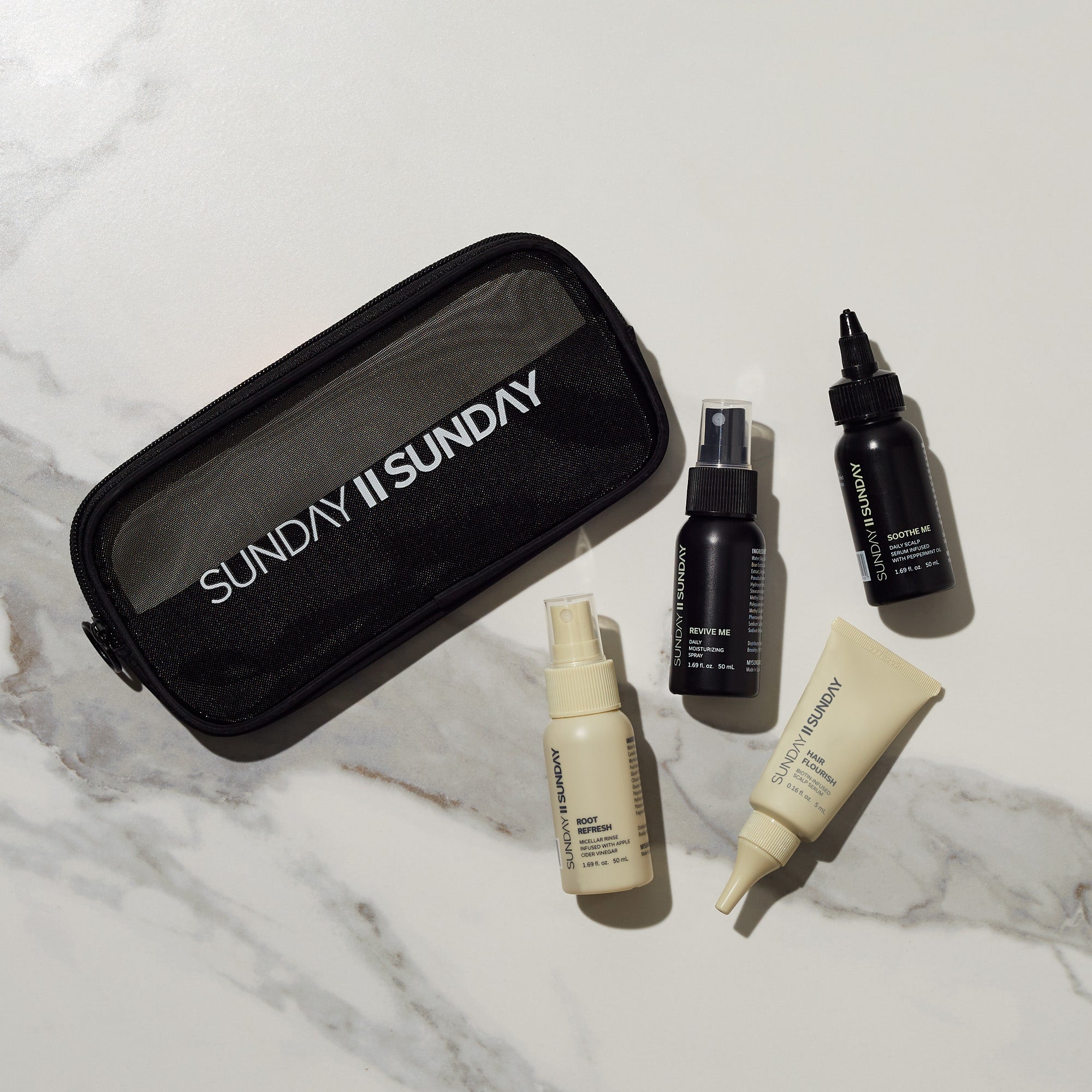 On-The-Go Signature Travel + Post-Gym Hair Kit - SUNDAY II SUNDAY