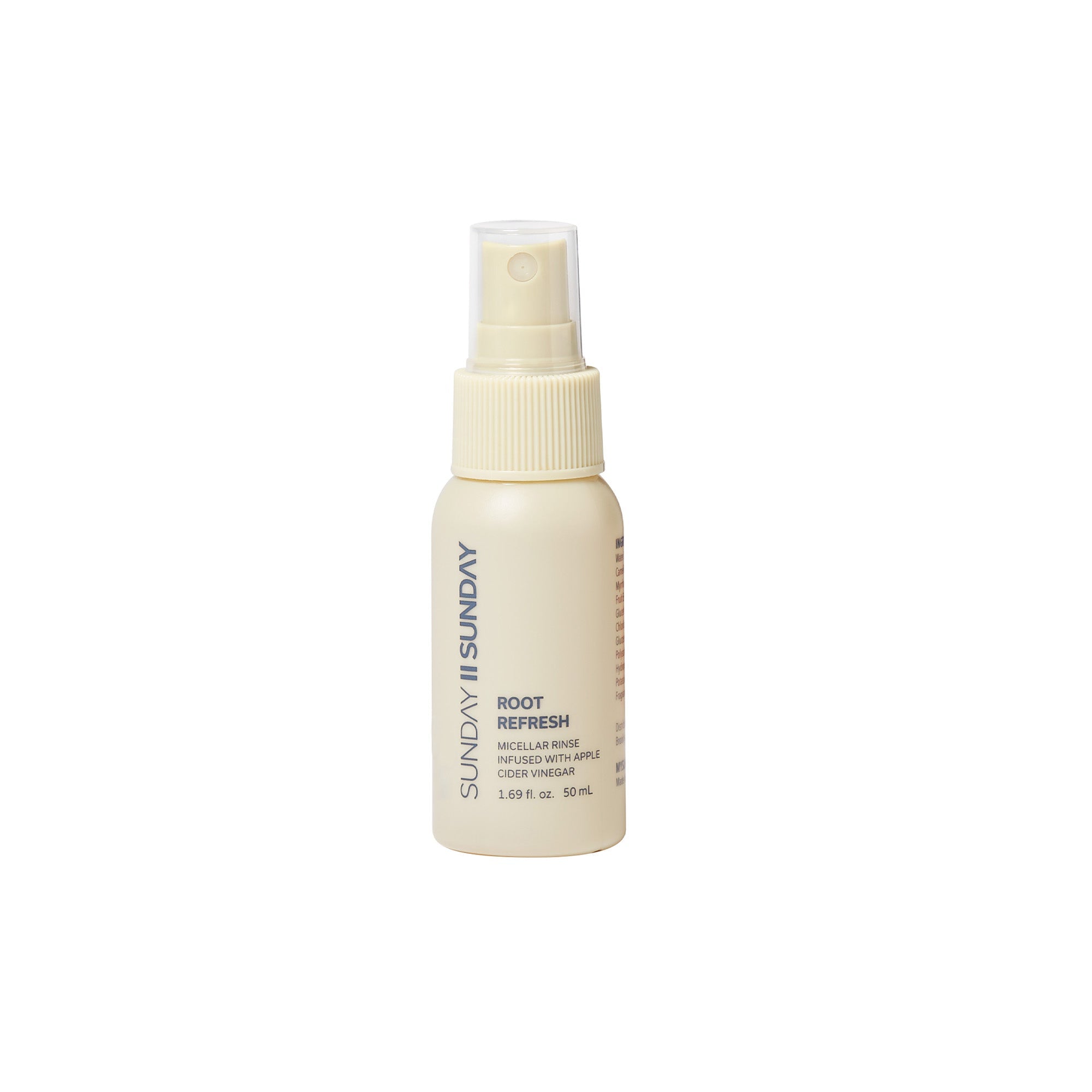 Travel Root Refresh Micellar Rinse Dry Shampoo Alternative Infused with Apple Cider Vinegar - SUNDAY II SUNDAY