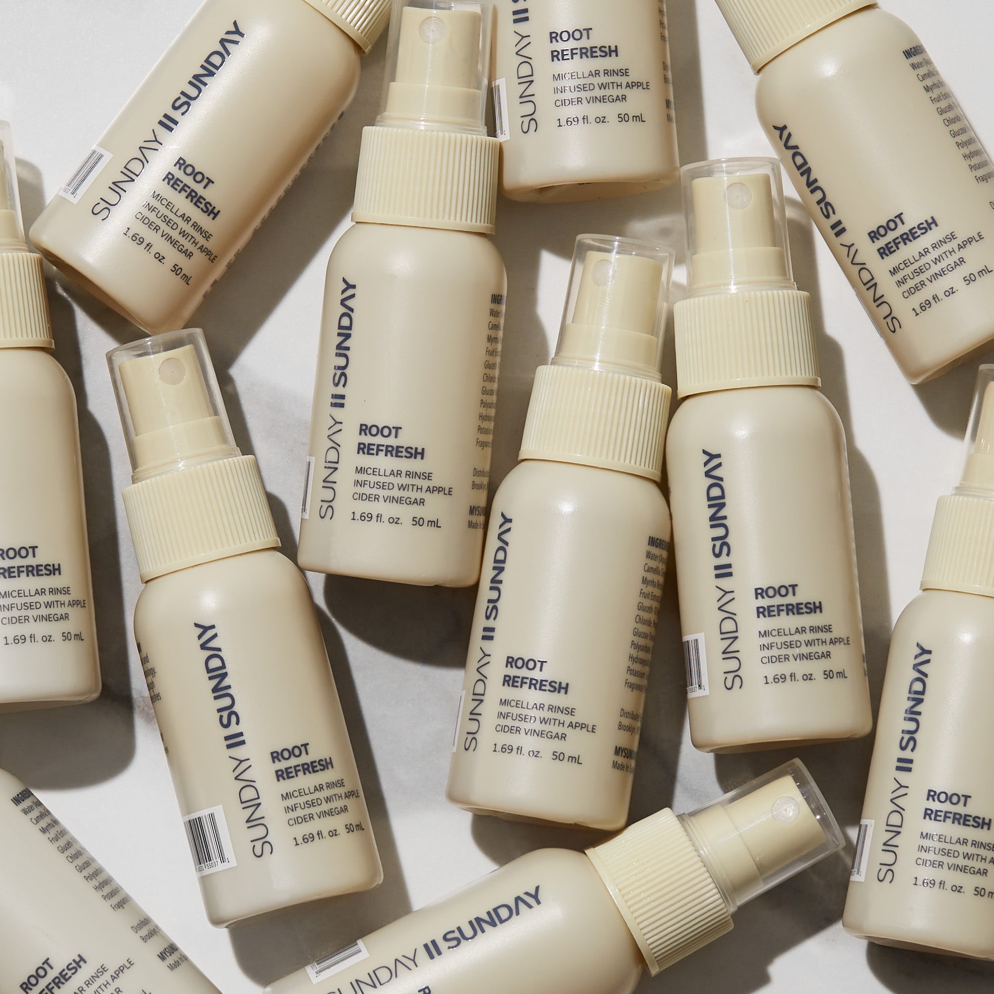 Travel Root Refresh Micellar Rinse Dry Shampoo Alternative Infused with Apple Cider Vinegar - SUNDAY II SUNDAY